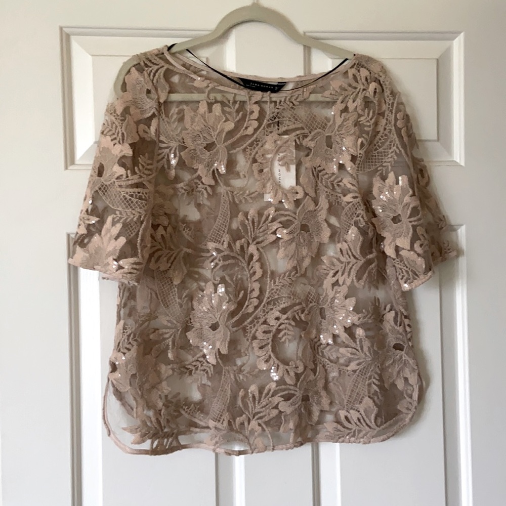 NWT ZARA Sequence Top